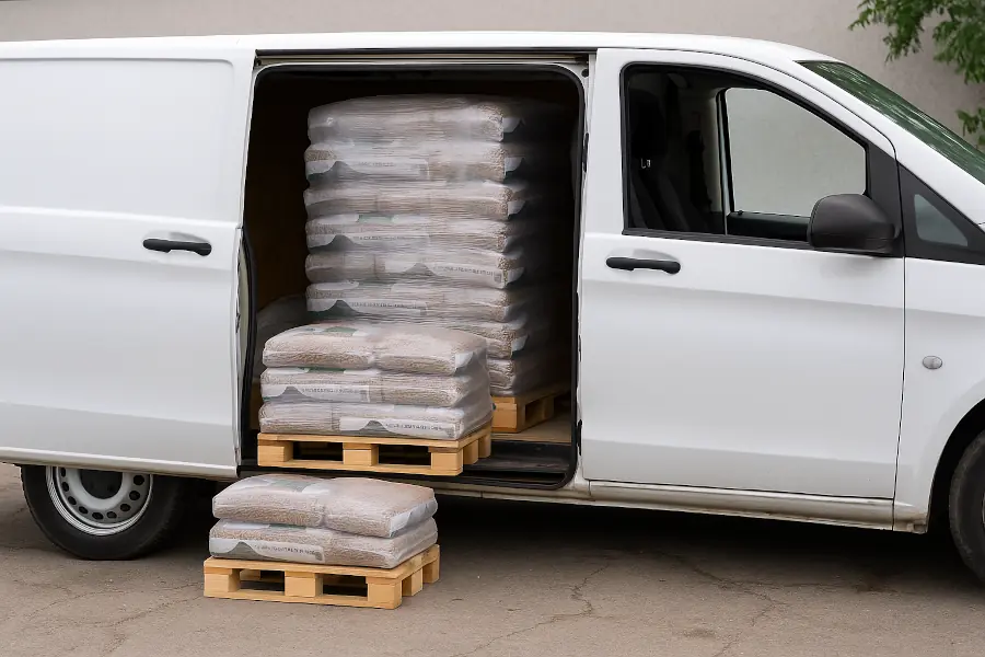 Transport furgoneta pèl·let a domicili